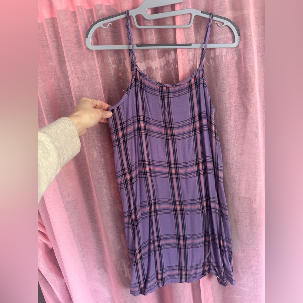 Art Class Purple Plaid girls dress
